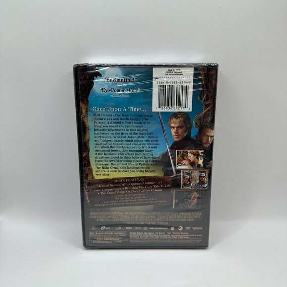 The Brothers Grimm DVD 2005 Matt Damon Heath Ledger Miramax Full Screen Edition - Picture 3 of 6